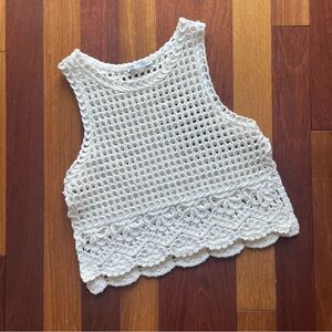ZARA CROCHET CROP TOP LIKE NEW